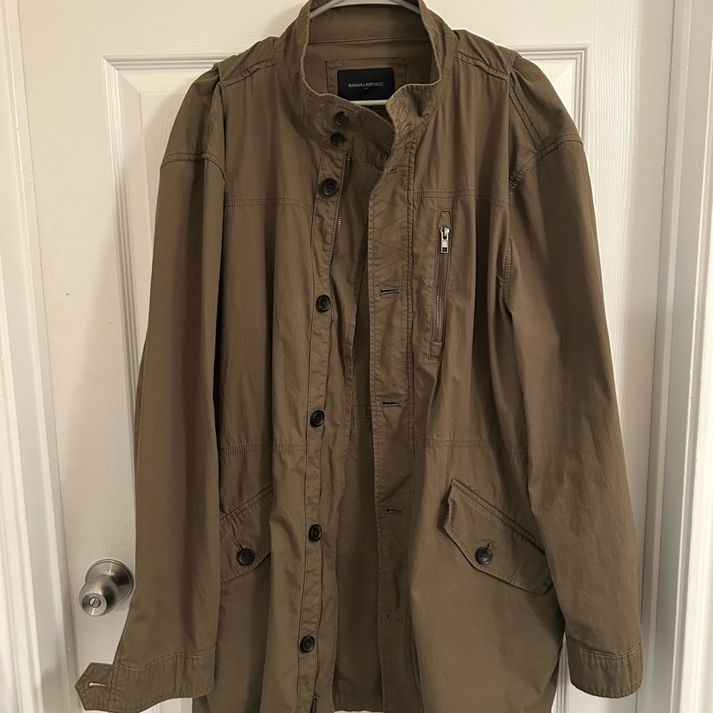 Banana Republic Olive Military/Field Jacket